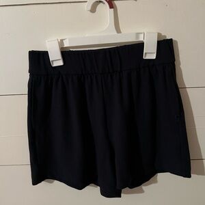 CRZ YOGA Black Athletic Shorts Lightweight Elastic Waist